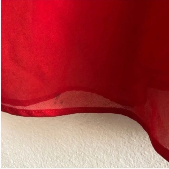 Fame and Partners Free People Red Pleated Maxi Dress - Picture 4 of 12